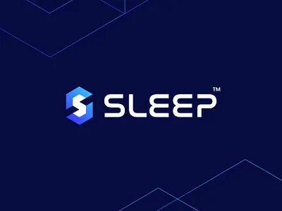 Sleep - Logo Concept # 01 abstract blockchain branding coin crypto currency decentralized earning fintech gradient identity letter s logo mark metaverse modern nft sleep token typography