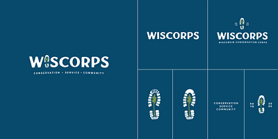 WisCorps Logo Variations branding bwdb bwdbinc community conservation logo non profit nonprofit service wiscorps