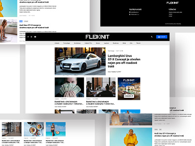 Online magazine FLEXINIT blog blog design czech flexinit magazine magazine design online post post design site ui design uiux webdesign website