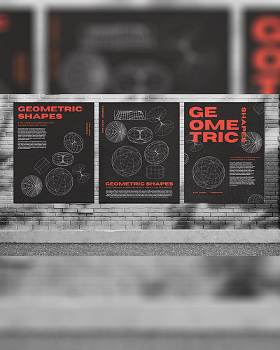 Geometric Shapes Posters graphic design