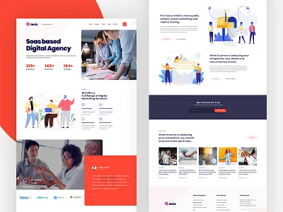 lavix creative digital agency agency branding business creative digital gradient illustration landing page minimal typography vector website