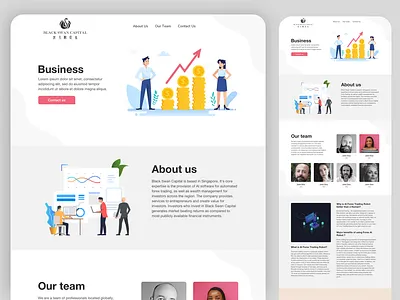 Black swan capital artificial intelligence artificialintelligence design finance finance app finance business finance website home illustration sketch uiux website white