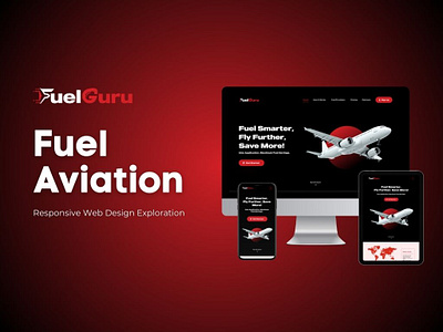 Fuel Aviation Web Design UI Exploration app aviation design homepage illustration landing page plane platforms responsive ui ux website