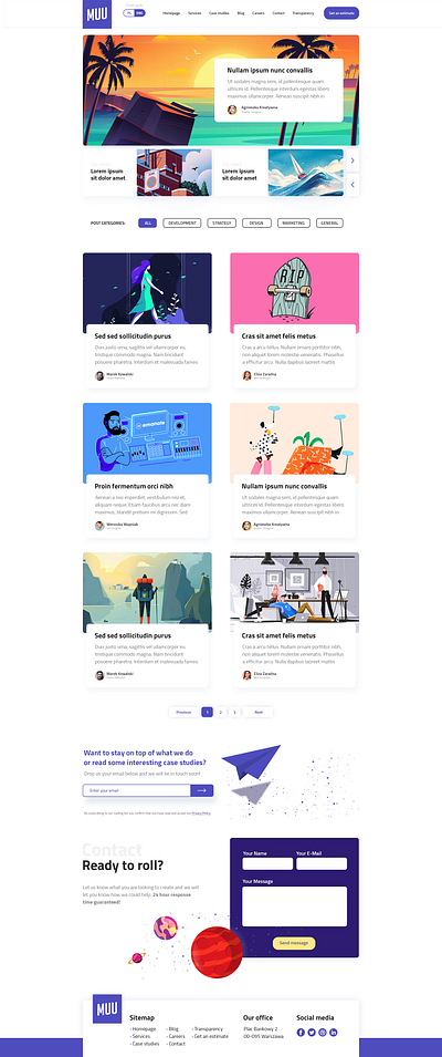 Agency website design - Muu Labs branding design flat minimal ui ux web website