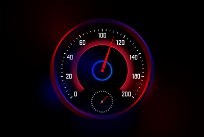 Speedometer car design illustration illustrator neon photoshop racing speed speedometer vector vector art