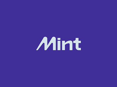 Mint Modern Logo Design app app design blue brand brand identity branding company logo creative design identity interface logo logo design mint mobile app modern ui user ux ux ui