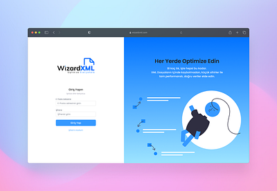 WizardXML - Login Page UI dashboard design login login page ui ui ux ux