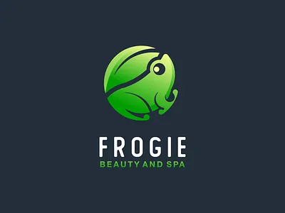 Frogie Beauty and Spa animal beauty brand branding circle circle logo design designer frog frog logo garagephic studio graphic green icon illustration leaf leaf logo logo spa vector