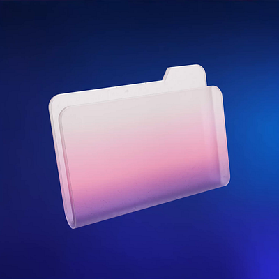 3D Frosted Glass icon - Blender 3d animation blender icon modelling