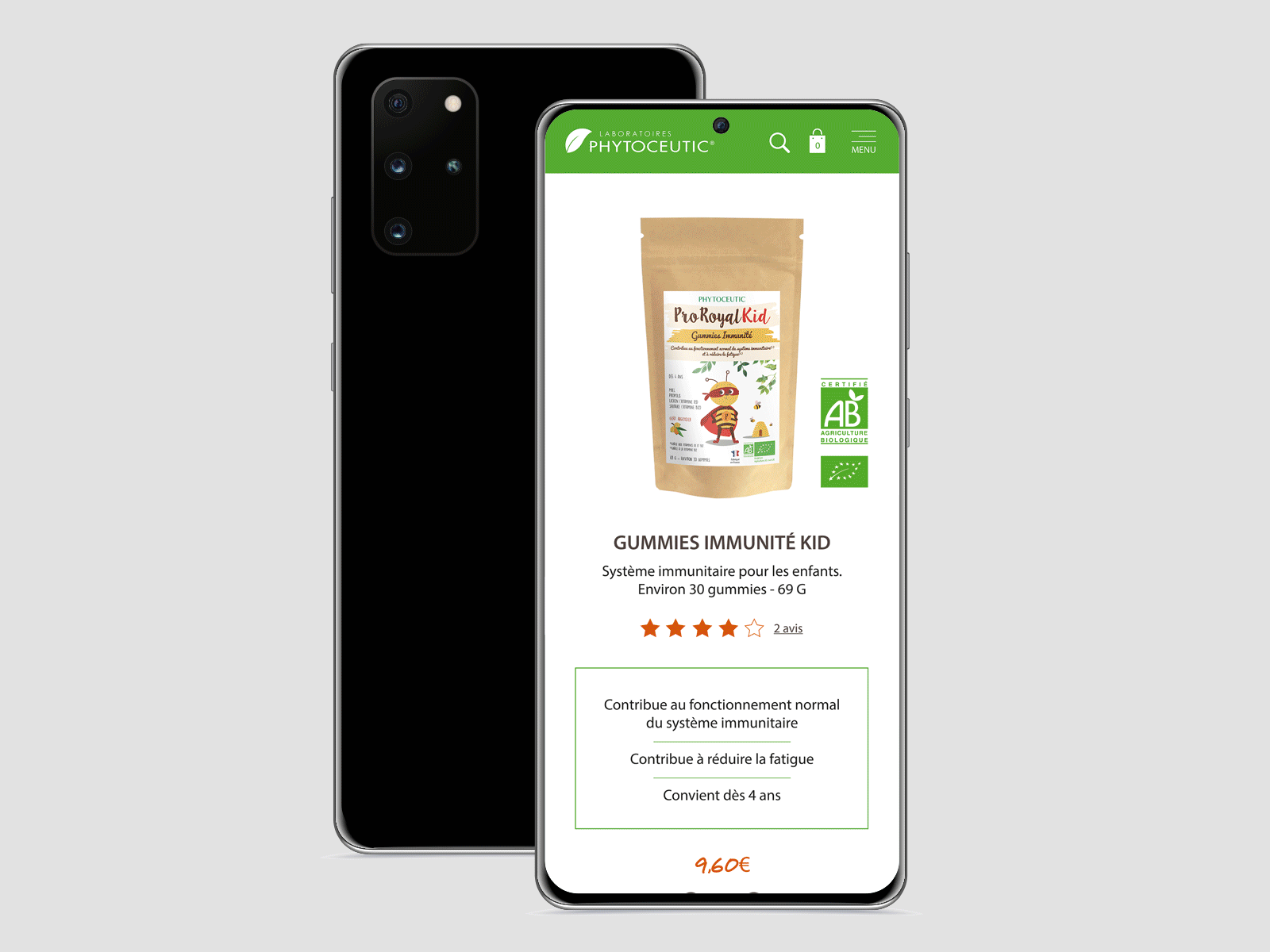 Web Design Phytoceutic - mobile branding graphic design web design