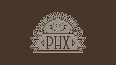 Valley of the Sun II arizona badge desert flat illustration minimal phoenix southwest sun vector