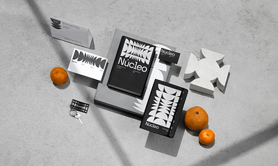 Núcleo architecture brand design branding design graphic design logo stationary visual identity