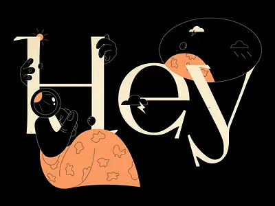 Hello, Dribble! Attempt 2 branding creator flat illustration hello hello dribble hey human illustration psychology search sun weather