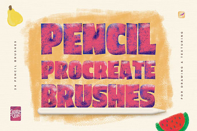 Procreate Pencil Brushes brush chalk childish digital art doodle drawing kids painting pencil procreate procreate app procreate art procreate brush procreate brushes shader sketch strokes swirls texturing veila