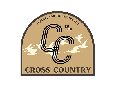 Cross Country Logo branding design graphic design logo