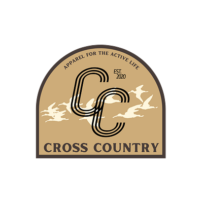 Cross Country Logo branding design graphic design logo