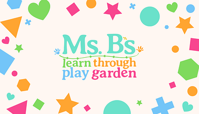 Ms. B's Play Garden Logo brand identity branding children design graphic design illustration kids logo logo design preschool