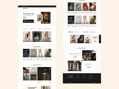 Fashion UI Figma Template - eCommerce Ui Template branding design fashion typography ui ux web