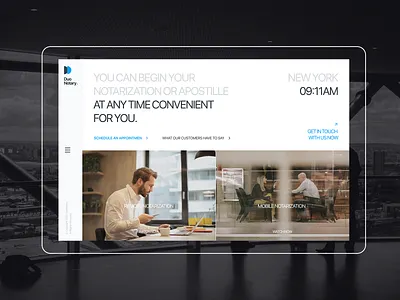 DouNotary — Online Notary service clean dashboard design interface interface design jumayev landing landing page law muhammad notary online service service single page ui