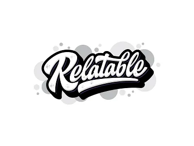 Relatable hand-lettered logotype branding calligraphy creative creative logo design graffiti logo hand letterd identity illustrations logo logo logo type logodesign logotype moral street art streetwear logo
