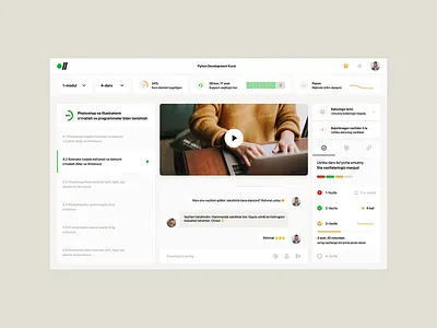 Online Educations Service clean course crm dashboard design education interface interface design jumayev landing learning managament lms muhammad online edu online learning online service ui