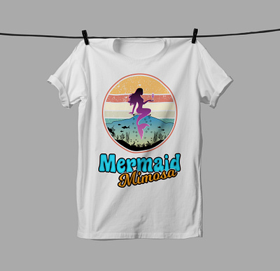 Mermaid T-Shirt Design biker tshirt design clothing design graphic design logo mermaid teespring