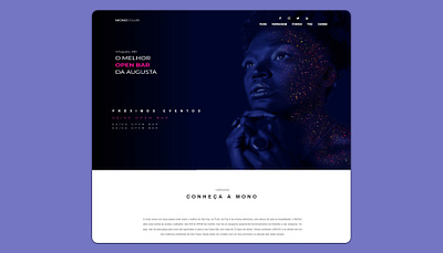 Mono Club - Website design landing page ui ux website