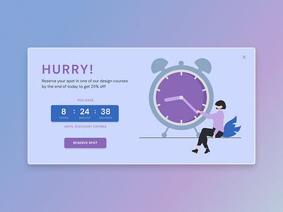 Daily UI #036 - Special Offer 036 app app design appdesign countdown dailyui deal design offer promo promotion timer ui ux ux design