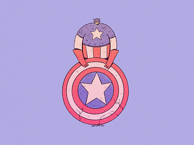 8 - Captain America 36 days of type 8 america art avengers captain captain america cartoon character character design chris evans drawing illustration marvel marvel studios steve rogers usa