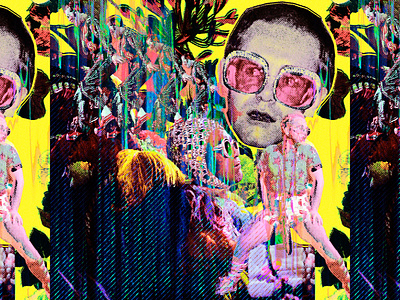 Elton John adobe photoshop design graphic design