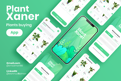 Simple Plants Buying App agency app buying creative design graphic design green illustration modern new plantapp plantappdesign plantapps plantappui plantbuyingapp plants plantsapp ui uiforplantapp