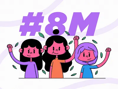 8M girl illustration illustrator vector wacom