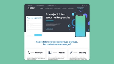 Sodit - Website design landing page ui ux