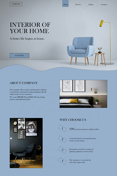 WEB DESIGN | LANDING PAGE | HOME INTERIOR app design graphic design ui ux