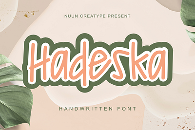 Hadeska baby branding comic font fancy fun font gothic graphic design happy kids logo school typography