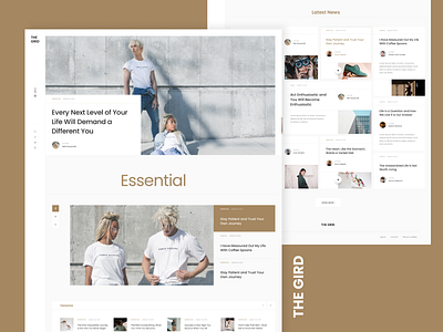 The Grid - Blog Magazine Template (Home Page) art blog blog magazine classic concept creative design up to date editorial design fashion landingpage magazine theme typography ui uiux up to date design ux webdesign