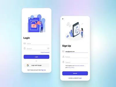 Login signup screen UI design androiddesign auth button design form iosdesign login loginscreen mobileapplication mobiledesign mockup register signup signupscreen ui uidesign uiux uiuxdesign userinterface ux