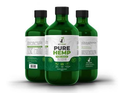 VETHEMP Label Design 3d bottle label box boxdesign branding creative packaging creativebox design graphic design label logo pacakging box packaging packaging illustration packagingart painting product design