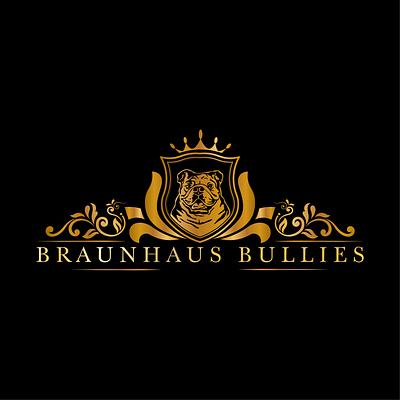 American Bullies logo bullies coat of arms dog logo heraldic logo logo design