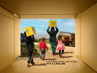 Food Pack Donation | Digital AD australia campaign charity creative digital ad digital art donation food pack key visual minimal ad ramadan retouch sydney