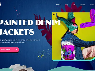 Ezrak - Colorful E-commerce prioritizing creativity and individu abstract adobe illustrator cc adobe photoshop cc adobe xd animation branding denim design e commerce garment graphic design jackets motion graphics oil painting shopify ui ux web design wordpress theme design