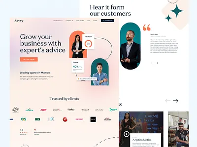 Business Consultancy - Landing Page accounts agency business cashflow digitalmarketing landingpage uidesign
