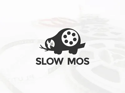 Slow Mos Logo brand design brand identity branding clean design dribbble flatlogo flim flimlogo flimroll graphic design logo logos logotype minimal movielogo portfolio slothicon sloths vector