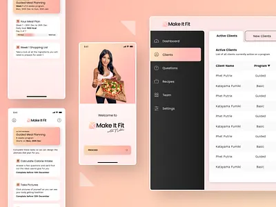 Fitness Mobile App and Website android app app branding design graphic design ios app landing page logo mobile application uiux website design