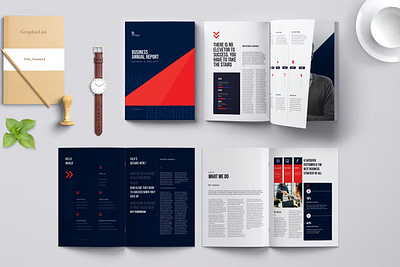 Annual Report advertisement agency agency design annual annual report booklet branding brochure business clean company company profile corporate design profile publishing report template yearend yearly