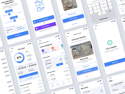 Loan App Design card clean credit card loan loan app loans mobile app money management money transfer ui ux ui