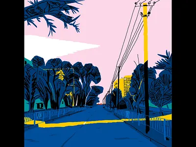 Ранок 2022 animation color morning street ukraine vector work