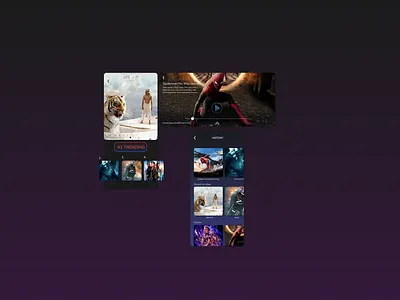 mobile streaming platform app design graphic design ui ux