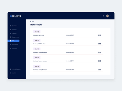 Hospital maintenance application admin panel application design dashboad dashboard dashbroad design interface design saas ui ux