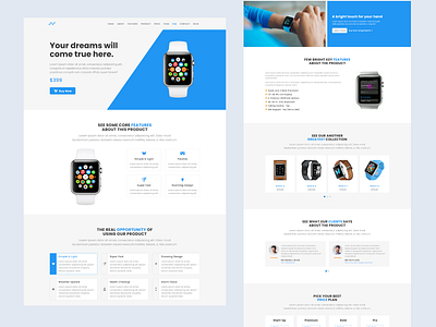 Blue - One Page WordPress app app landing landing page marketing one page online marketing product landing product landing page product launch page responsive rtl single page single product webdesign website wordpress